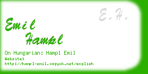 emil hampl business card